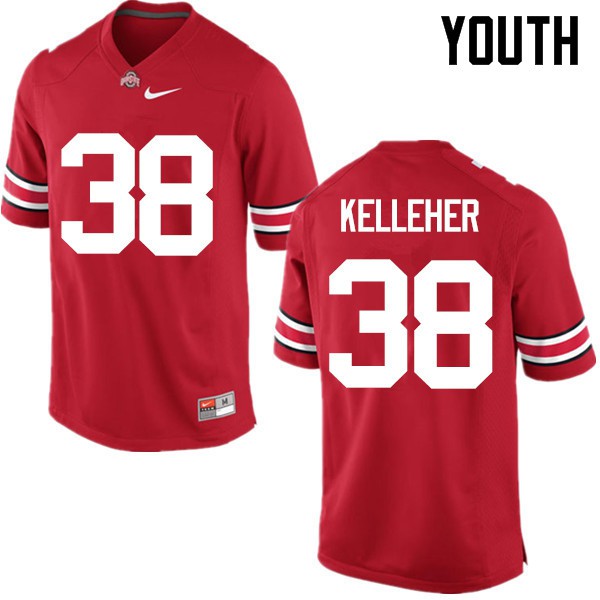 Ohio State Buckeyes #38 Logan Kelleher Youth Official Jersey Red
